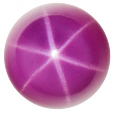 Round Synthetic Cab Ruby Star Sapphire
